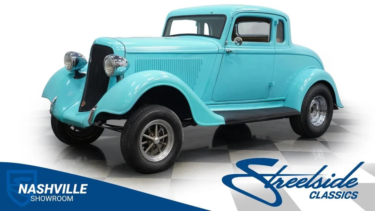 1934 Plymouth 5-Window Coupe Gasser
