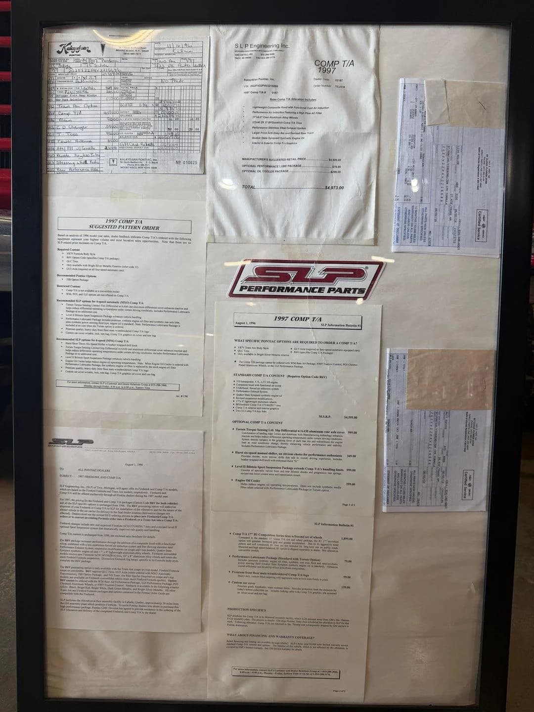 1997 Pontiac Firebird Comp T/A  Trans Am SLP