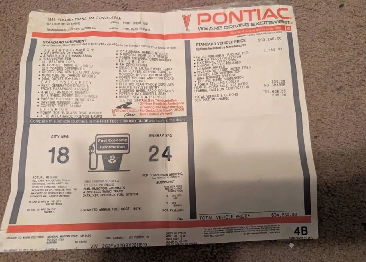 1999 Pontiac Firebird - Thumbnail 6