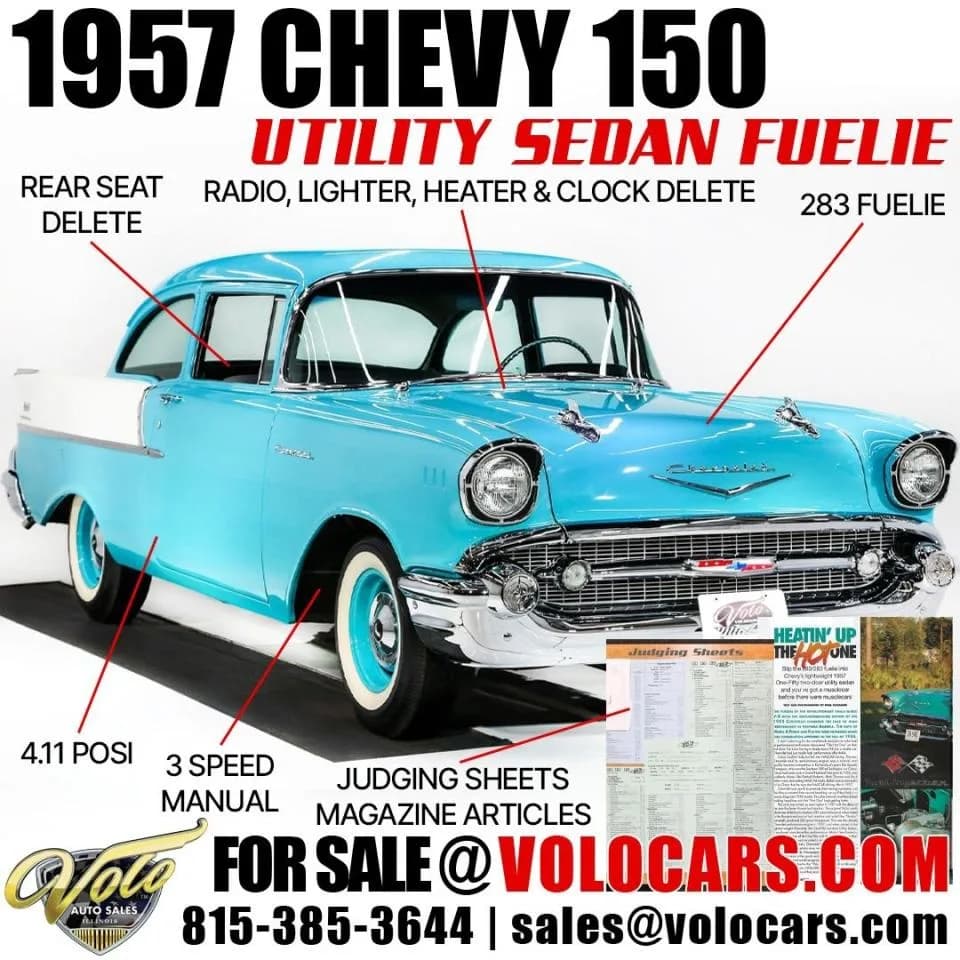 1957 Chevrolet 150 Utility Sedan Fuelie - Thumbnail 6