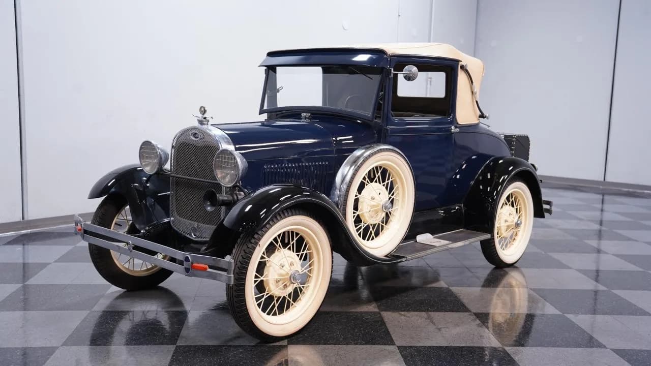 1929 Ford Model A Sport Coupe Rumble Seat - Thumbnail 5