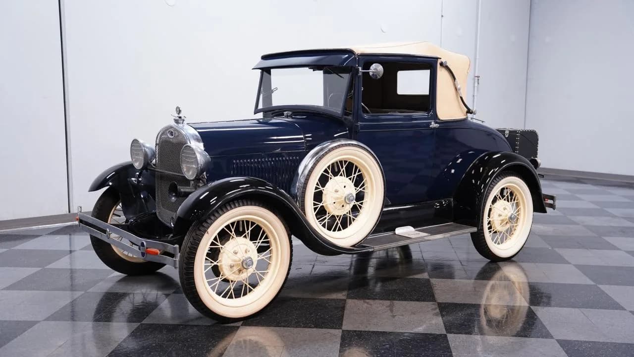 1929 Ford Model A Sport Coupe Rumble Seat - Thumbnail 6