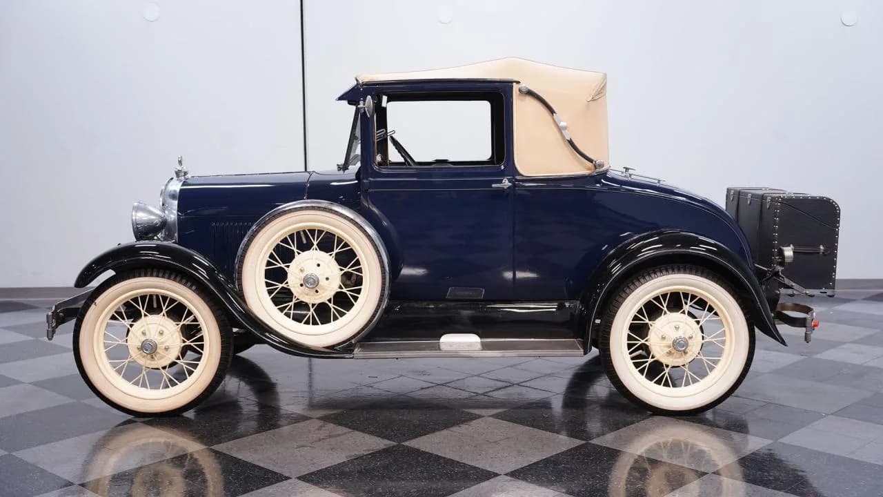 1929 Ford Model A Sport Coupe Rumble Seat - Thumbnail 2