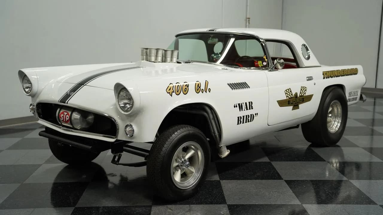 1955 Ford Thunderbird Warbird Gasser Replica - Thumbnail 5